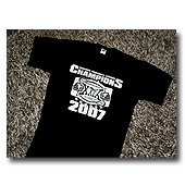 German Bowl-Champions 2007, das Team- und Fan-T-Shirt