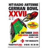 Plakat f&uuml;r den 27. German Bowl